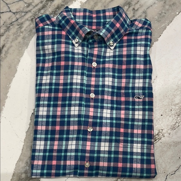 Vineyard Vines Other - Vineyard Vines Classic Fit Tucker Casual  Button Down Shirt Blue/Pink L